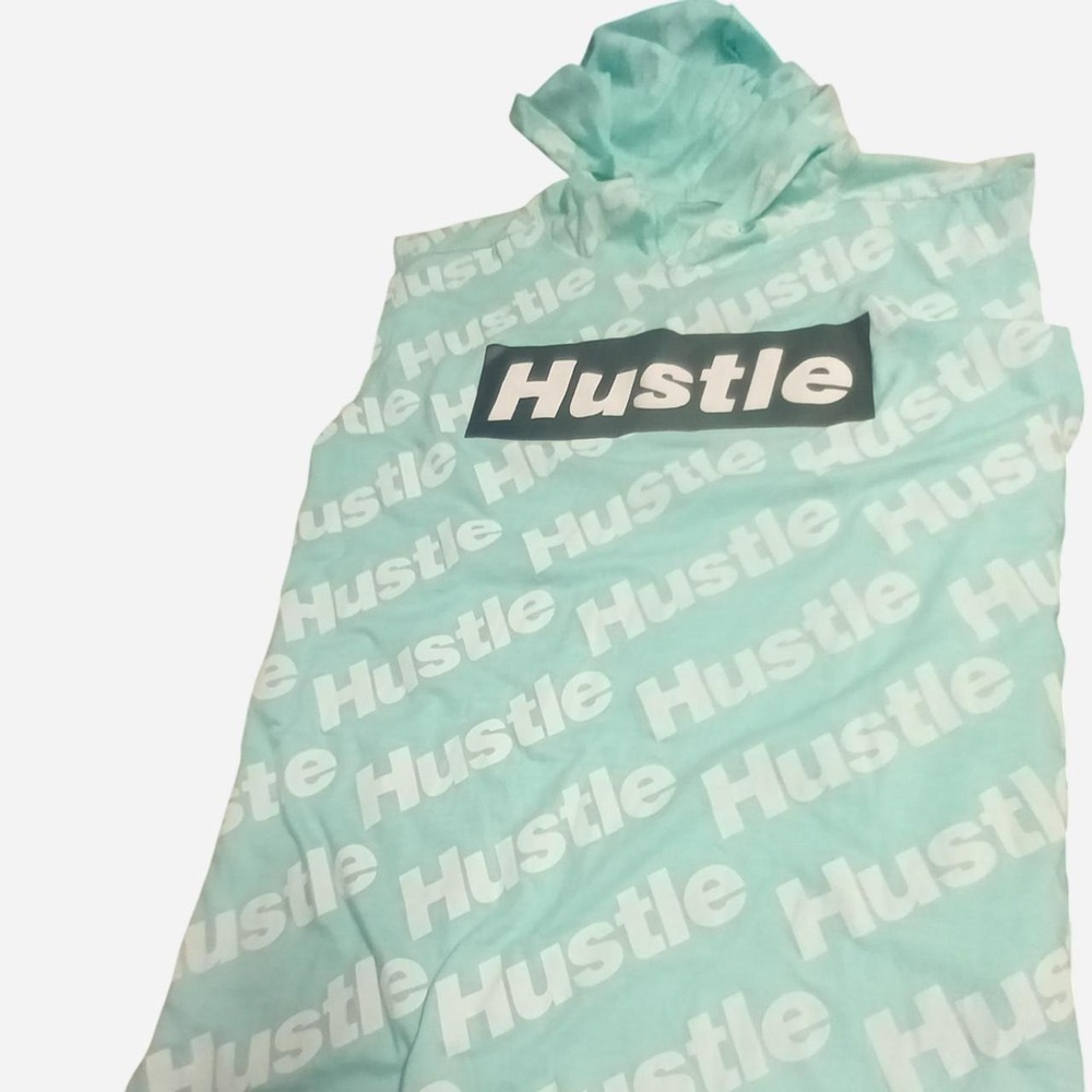 Hustle t-shirt cut off sleeves